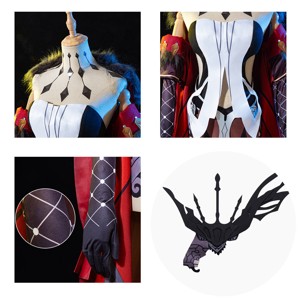 Genshin Impact Fatui La Signora Cosplay Costume