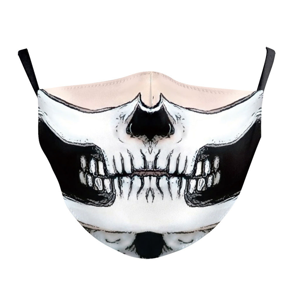 Joker Clown Girl Funny Mouth 3D Men and Women Life Mask