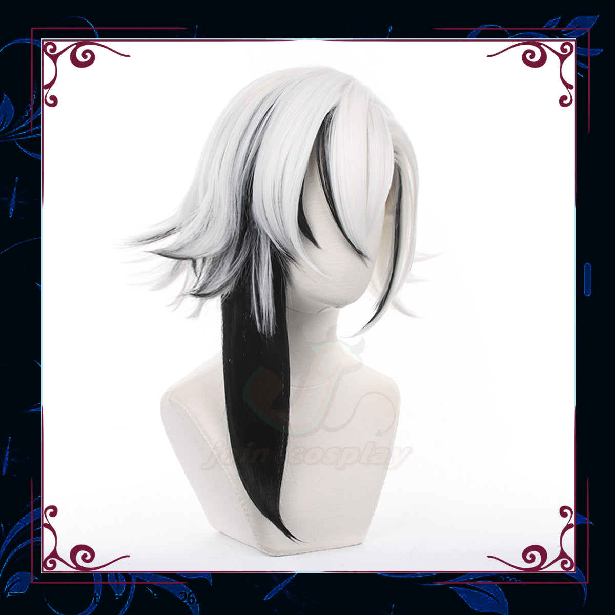 Genshin Impact Fatui Servant Arlecchino Cosplay Wig