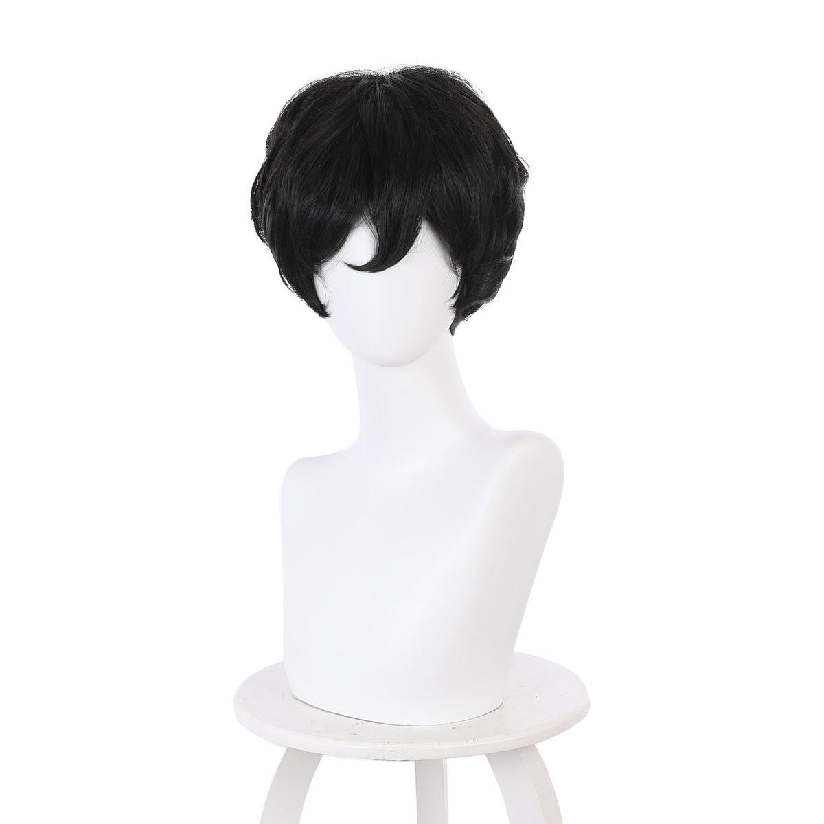 Anime The Duke of Dearh and His Maid Duke of Dearh Black Short Cosplay Wig