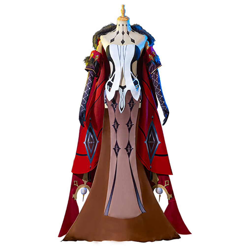 Genshin Impact Fatui La Signora Cosplay Costume