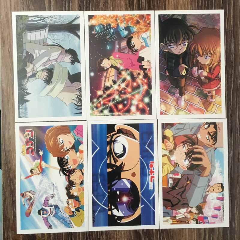 30pcs Detective Conan Anime Cards for Children