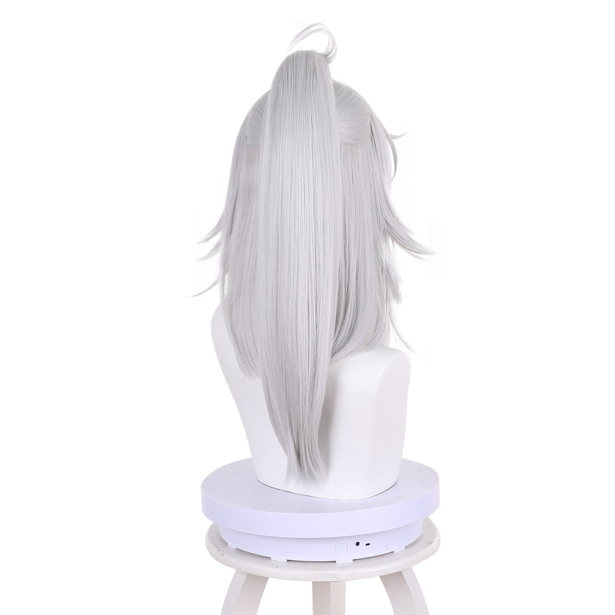 Game Honkai Star Rail Jing Yuan Silver White Long Cosplay Wig 544E