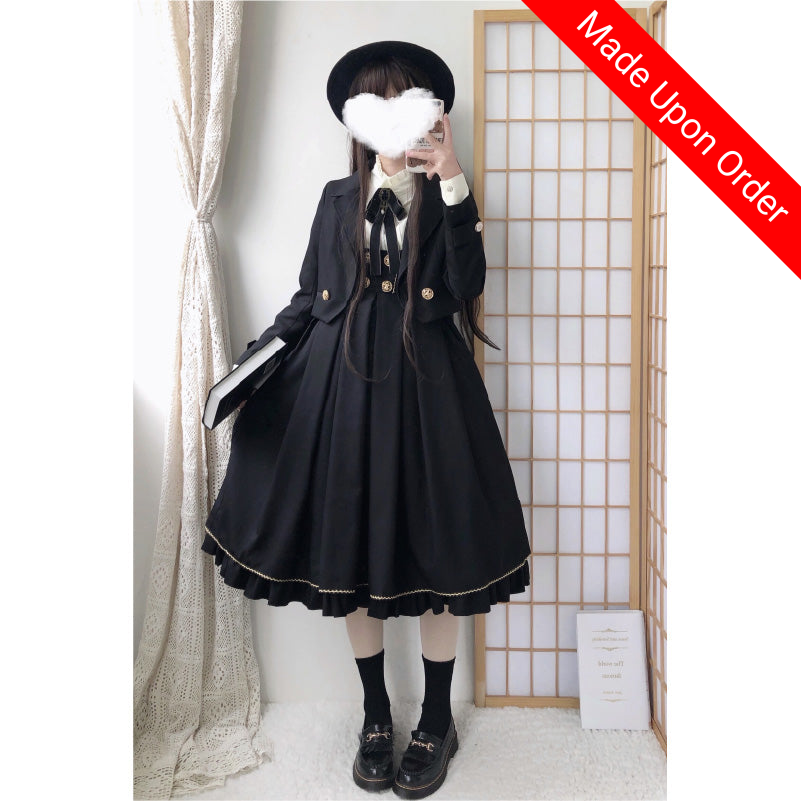 Physicist Inspired Elegant Academia Core Lolita Dress