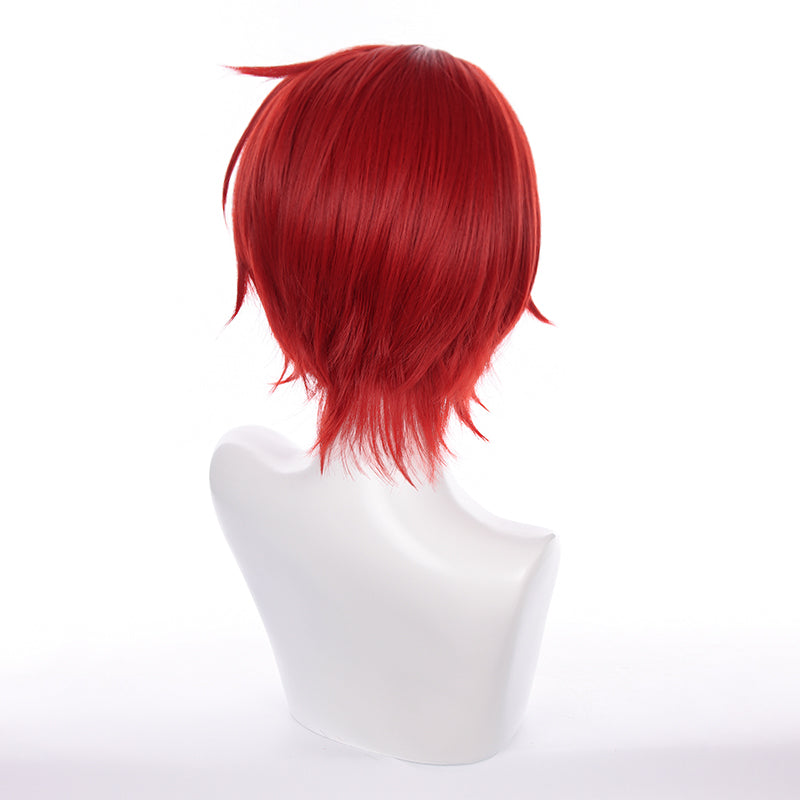 Ensemble Stars Suou Tsukasa Red Short Cosplay Wig