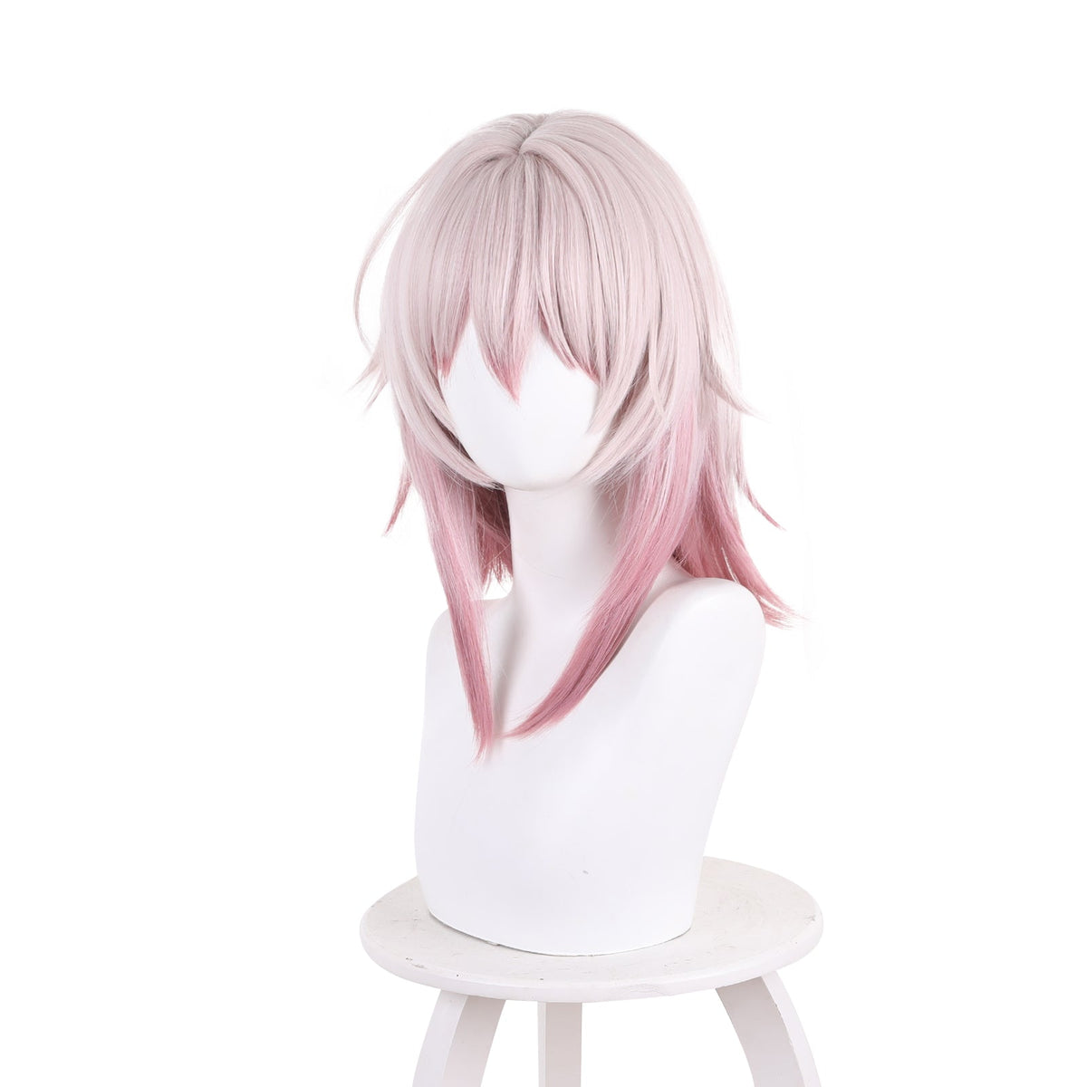Game Honkai Star Rail March 7th Pink Short Cosplay Wig 544C