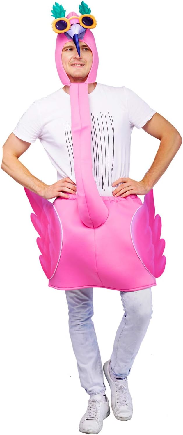 Flamingo Costume for Adults Unisex One Size Fits Most Halloween Cosplay Party Outfit
