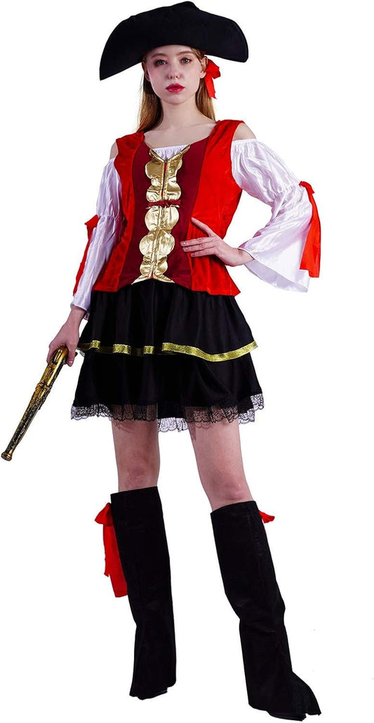 Costumes de pirates de luxe pour couples adultes pour Halloween