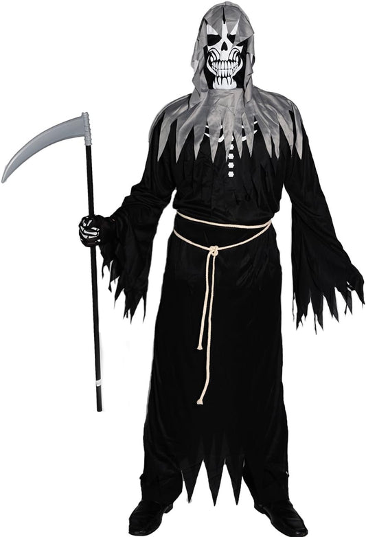 Men's Horror Grim Reaper Robe Devil Halloween Costume