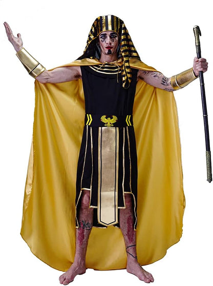 Men Egyptian Costume Cosplay Adult Pharaoh Halloween Party
