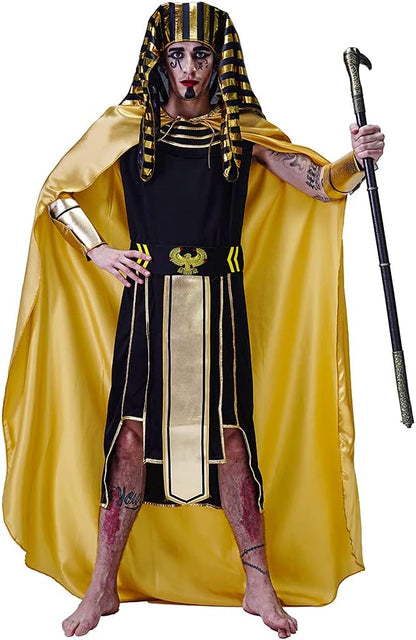 Men Egyptian Costume Cosplay Adult Pharaoh Halloween Party