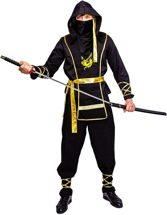 Men's Golden Dragon Ninja Costume