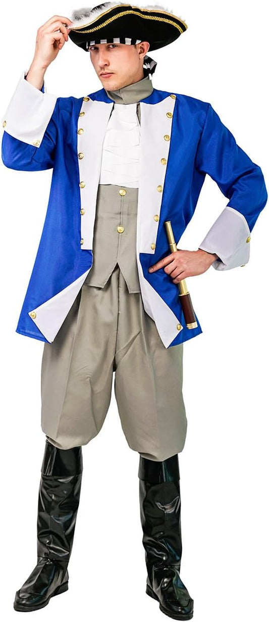 Costume de général colonial pour homme adulte pour Halloween