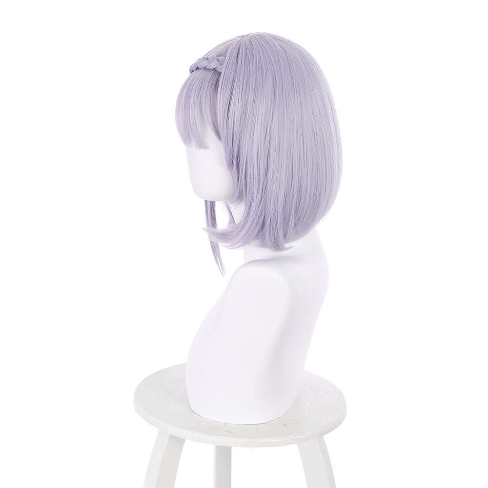 Anime Genshin Impact Noelle Grayish purple Medium Cosplay Wig