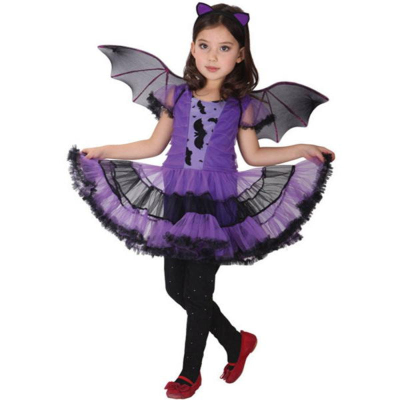 Kids Girl Halloween Bat Costume