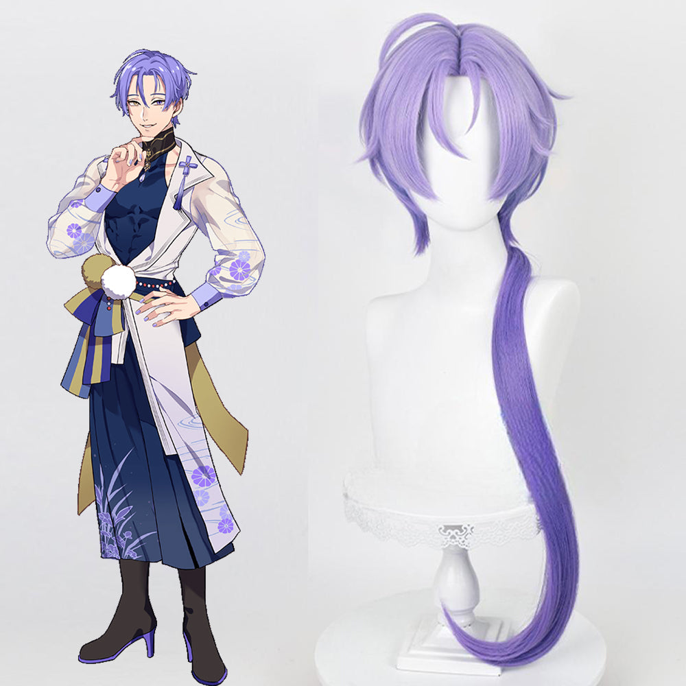 Game NUCarnival Kuya Purple Short Cosplay Wig