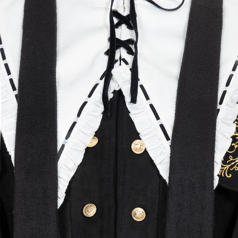 Black Lolita Dress Retro College style OP Dress
