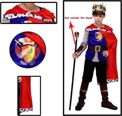 Costume de prince et roi médiéval pour enfant