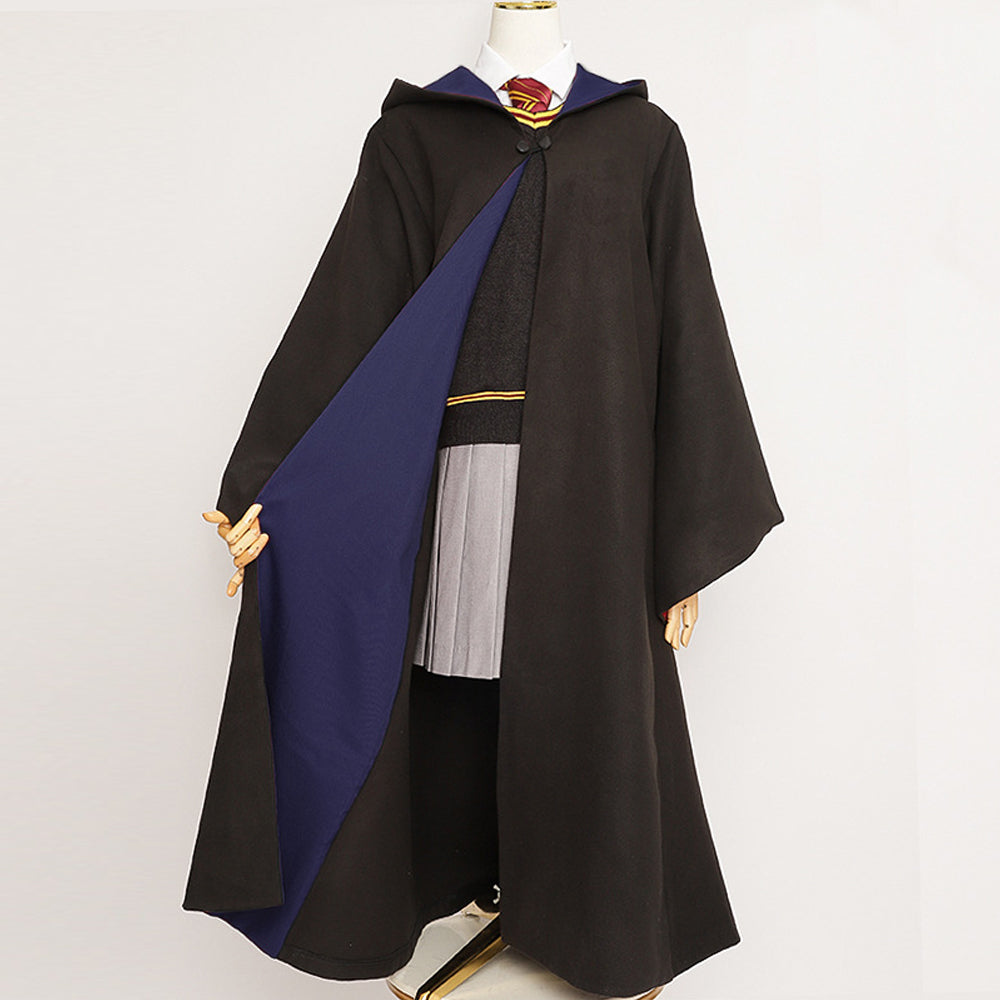 Harry Potter Hogwarts school uniform cloak Movie Cosplay Costume