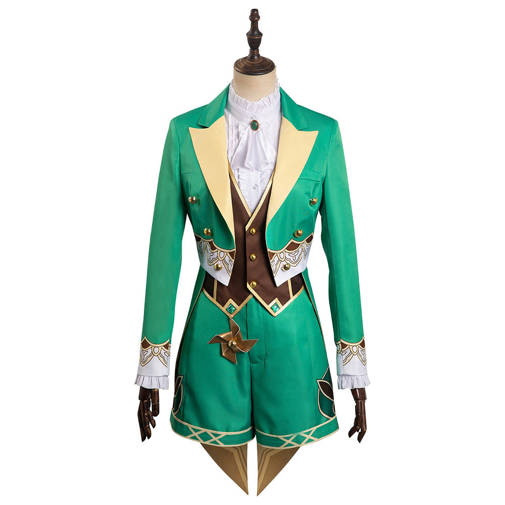 Genshin Impact Venti Alice in Wonderland Mr Bunny Cosplay Costume Halloween Outfits Carnival Suit