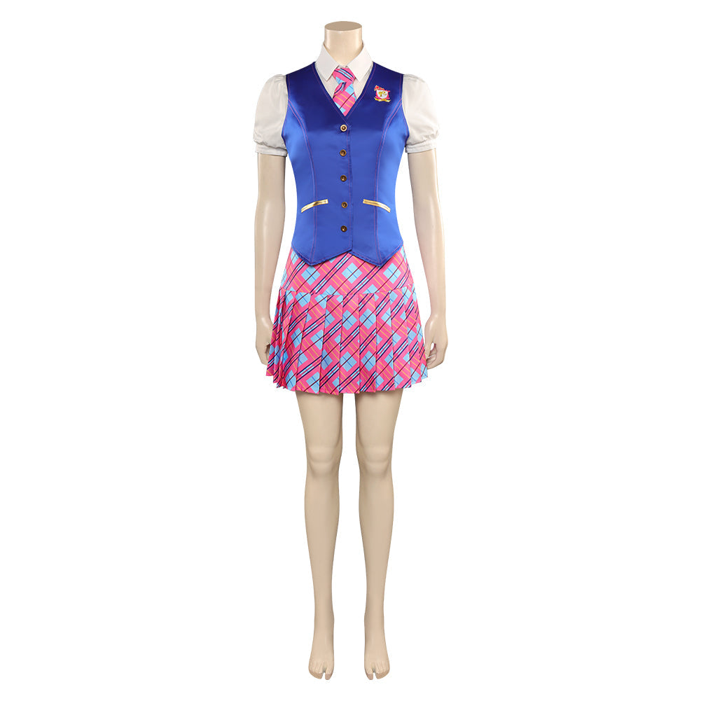 Doll Movie:Princess Charm School Blair&#39;s Blue Outfits Skirt Party Carnival Halloween Cosplay Costume