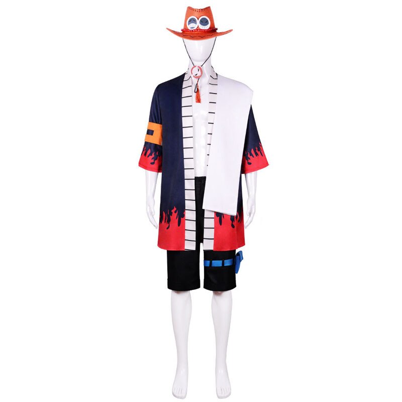 Anime One Piece Portgas D Ace Cosplay Costumes