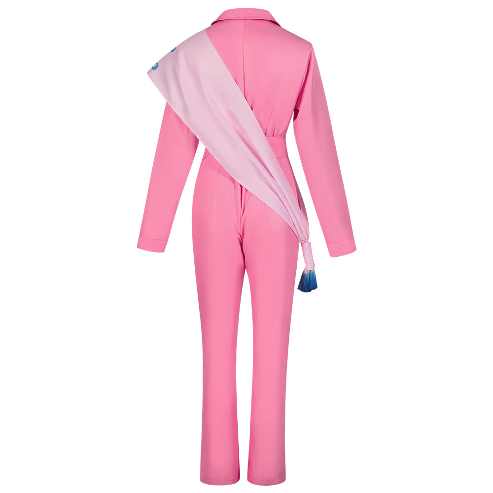 Barbie Pink Cheerleading Uniform Cosplay Dress Halloween Costume