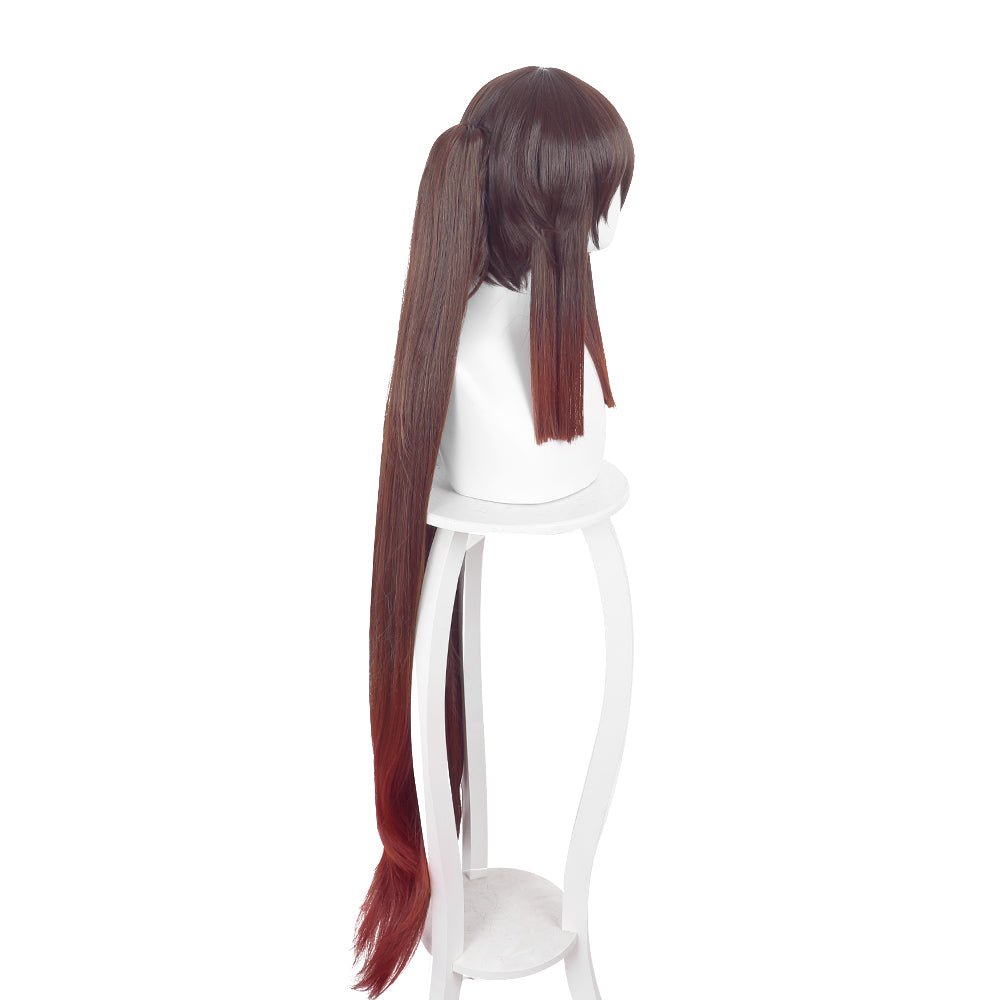 Anime Genshin Impact Hu Tao Reddish brown Ex-long Cosplay Wig