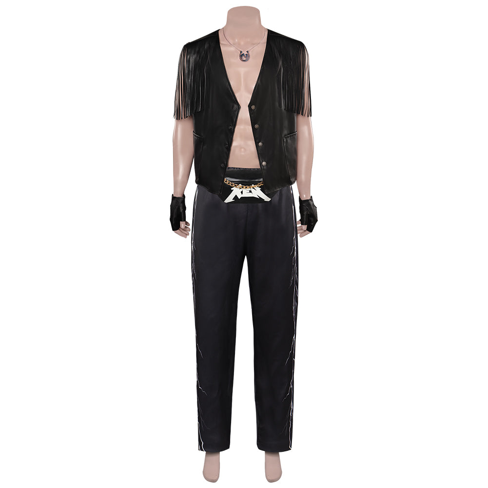 Doll Movie Ken Ryan Gosling Black Fringe Vest Full Set Cosplay Costume