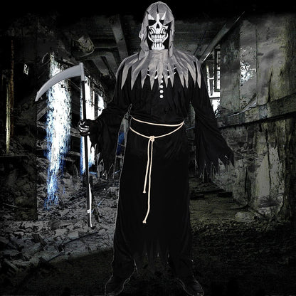 Men's Horror Grim Reaper Robe Devil Halloween Costume