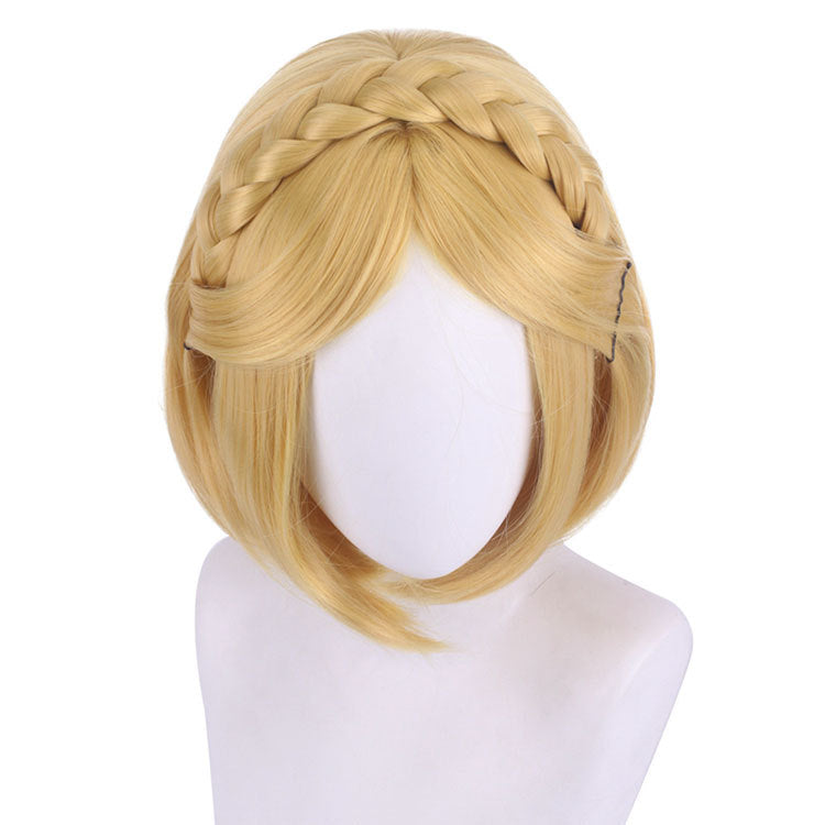 Game The Legend of Zelda Princess Zelda Yellow Short Cosplay Wig