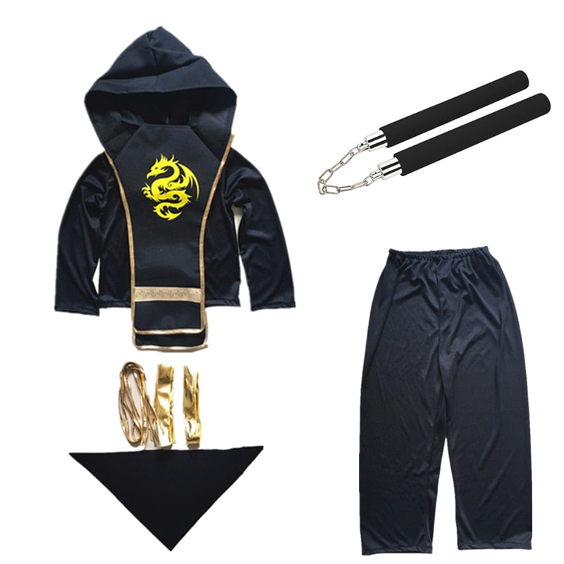Kids Dragon Warrior Ninja Cosplay Costume