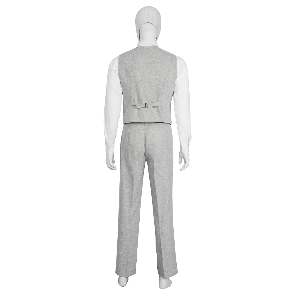 Moon Knight grey suit Movie Cosplay Costume
