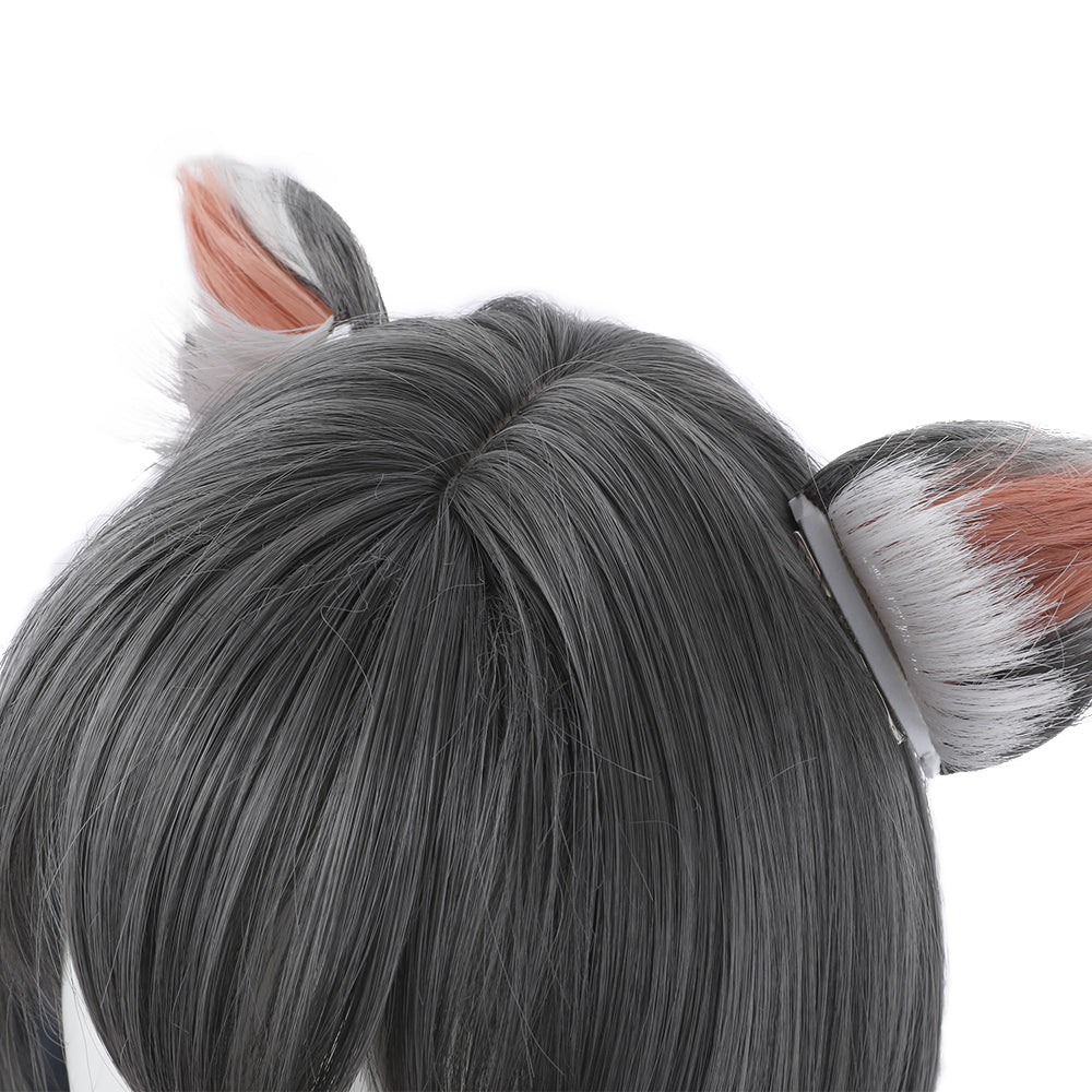 Anime Princess Connect! Re Dive Karyl Dark grey Long Cosplay Wig