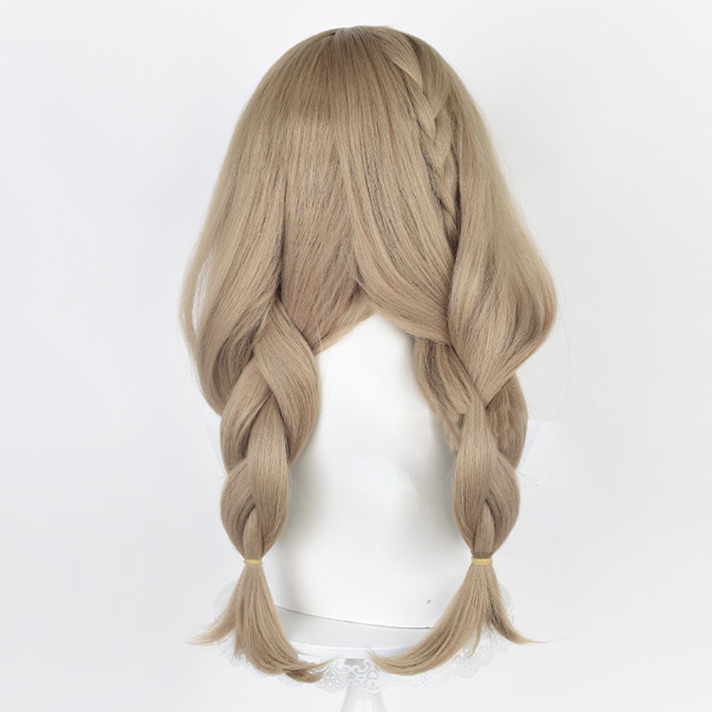 Game Genshin Impact Lisa Brown Long Cosplay Wig