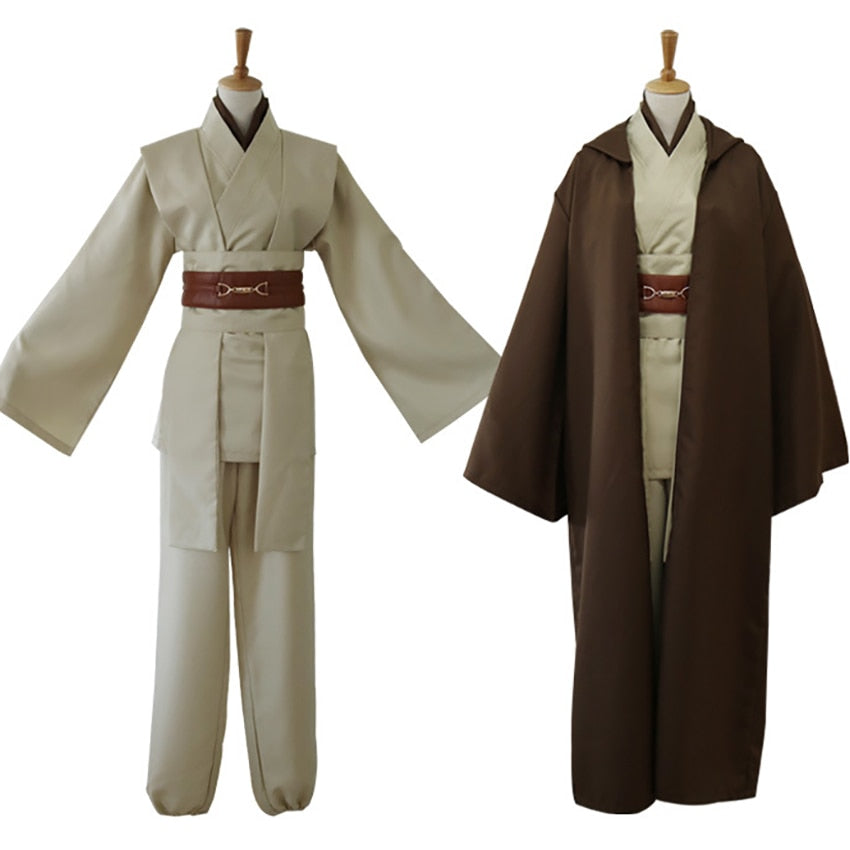 Jedi Knight Anime Cosplay Costume for Women Men Halloween Fancy Anakin Disguise May The Force Be with You