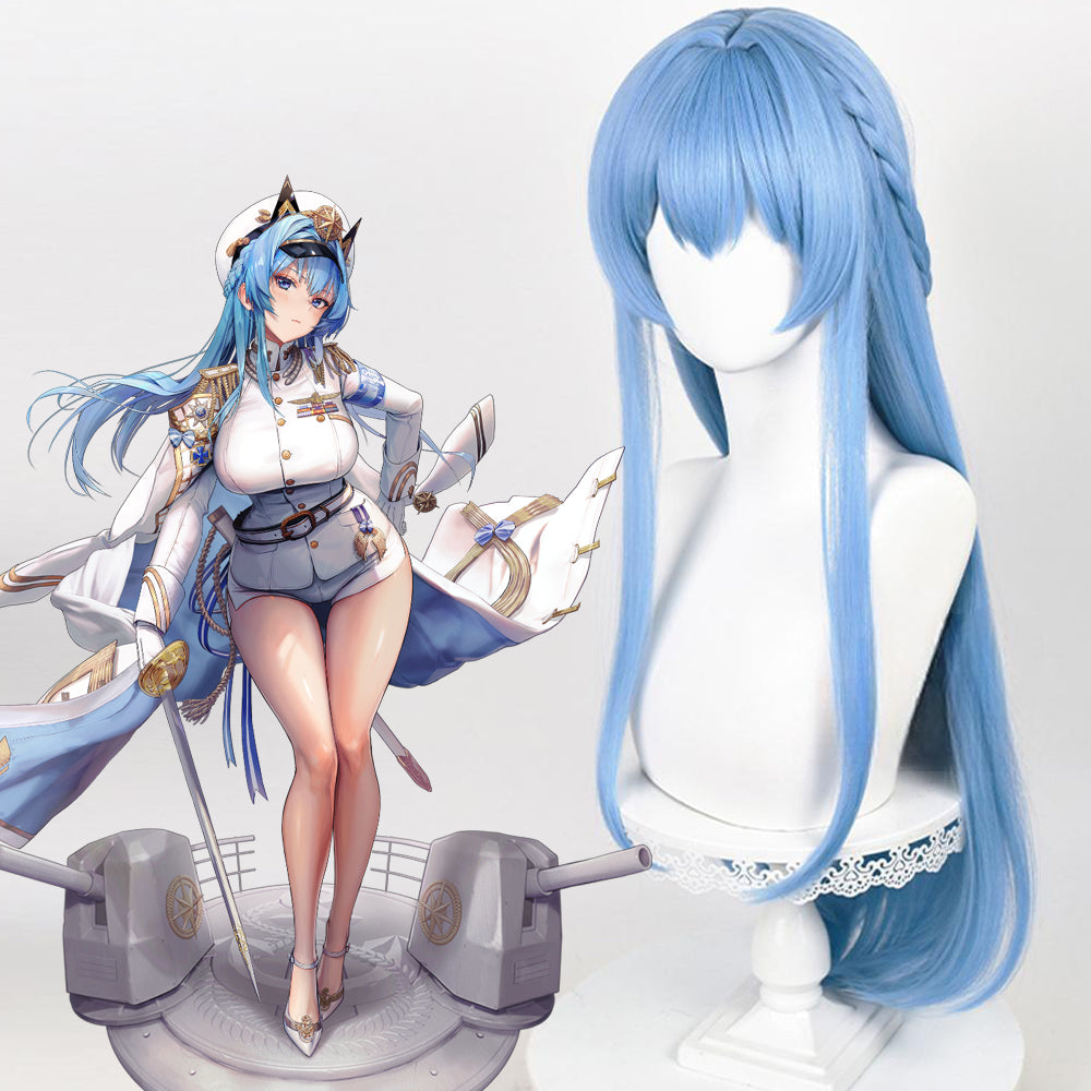 Game GODDESS OF VICTORY NIKKE Helm Blue Long Cosplay Wig