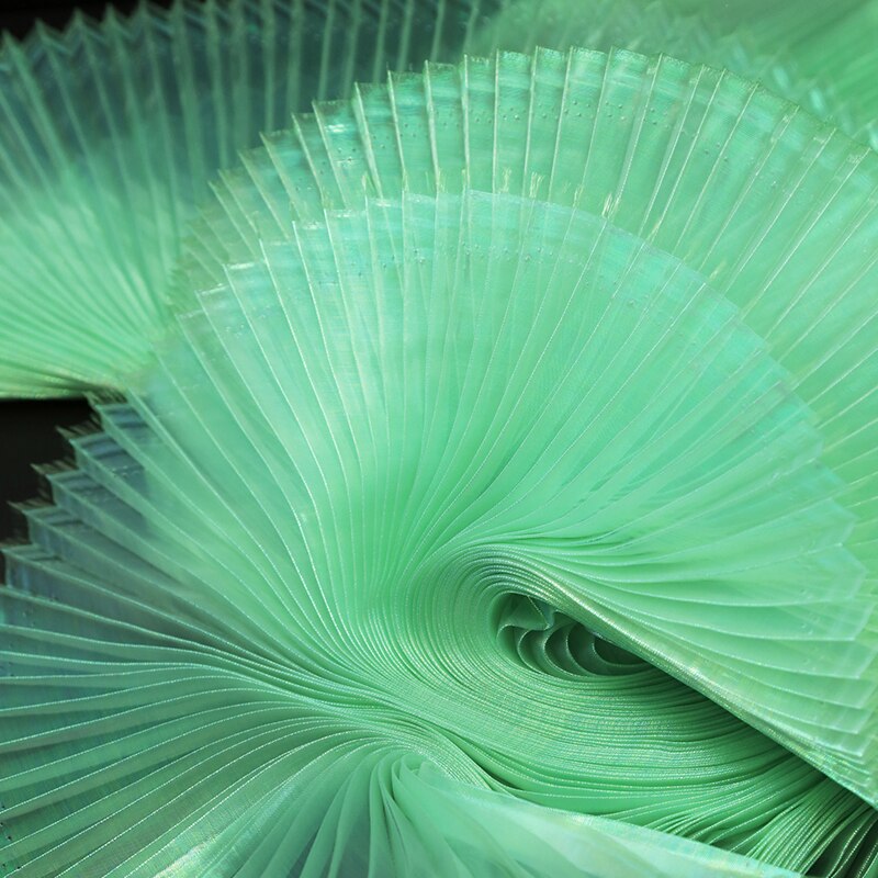 Accordion Soft Pleated Mesh Fabric By The Meter,Stage Background Fabrics,Design Shape DIY Fashion Sew Dress Designer Fabrics