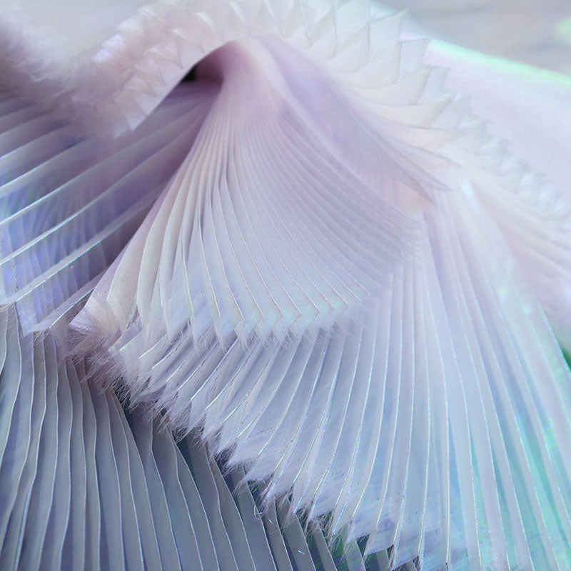 Accordion Soft Pleated Mesh Fabric By The Meter,Stage Background Fabrics,Design Shape DIY Fashion Sew Dress Designer Fabrics