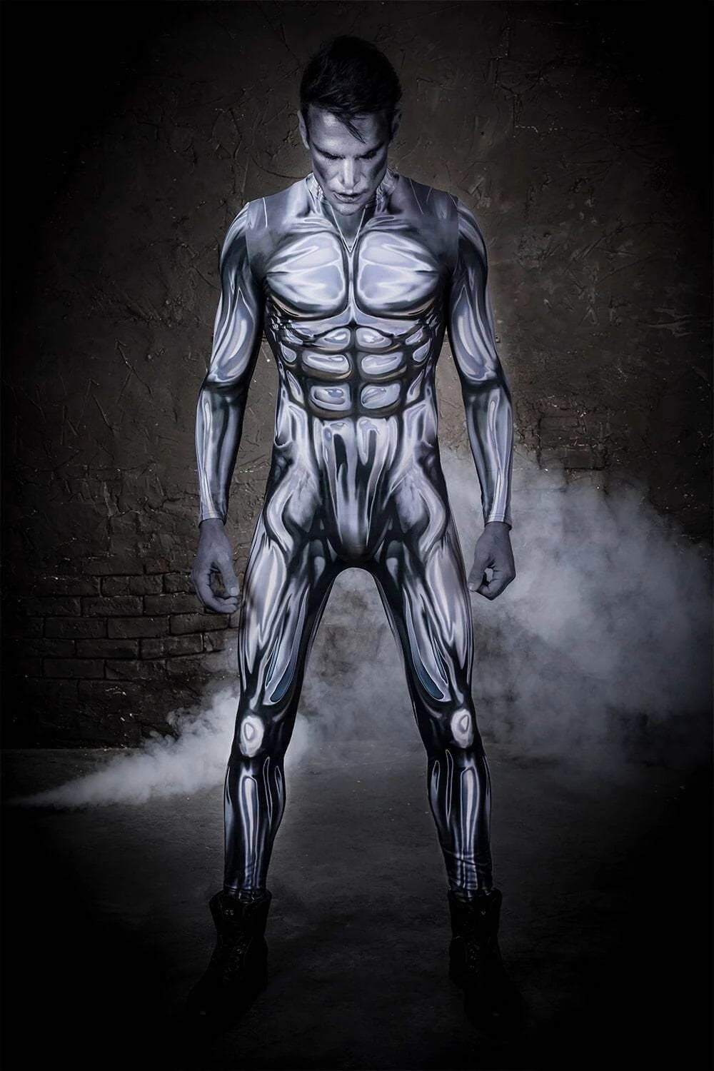 Adult/Kids Silver Surfer Cosplay Costume Superhero Suit Halloween Bodysuit Man Boys Zentai Suit