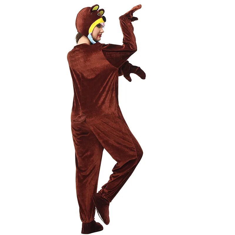 Adult Unisex Halloween Costumes for Women Carnival Jumpsuit Animal Kids Cannibal Bear Cosplay Costume