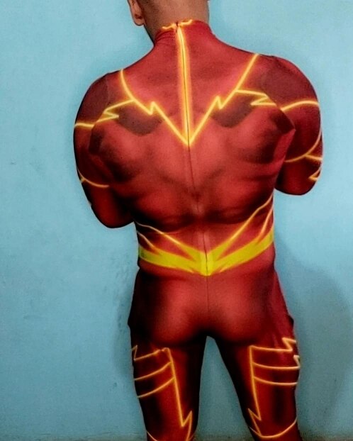 Adults Kids 52 Superhero Barry Cosplay Costume Bodysuit Zentai Suits Boys Man Halloween Jumpsuit
