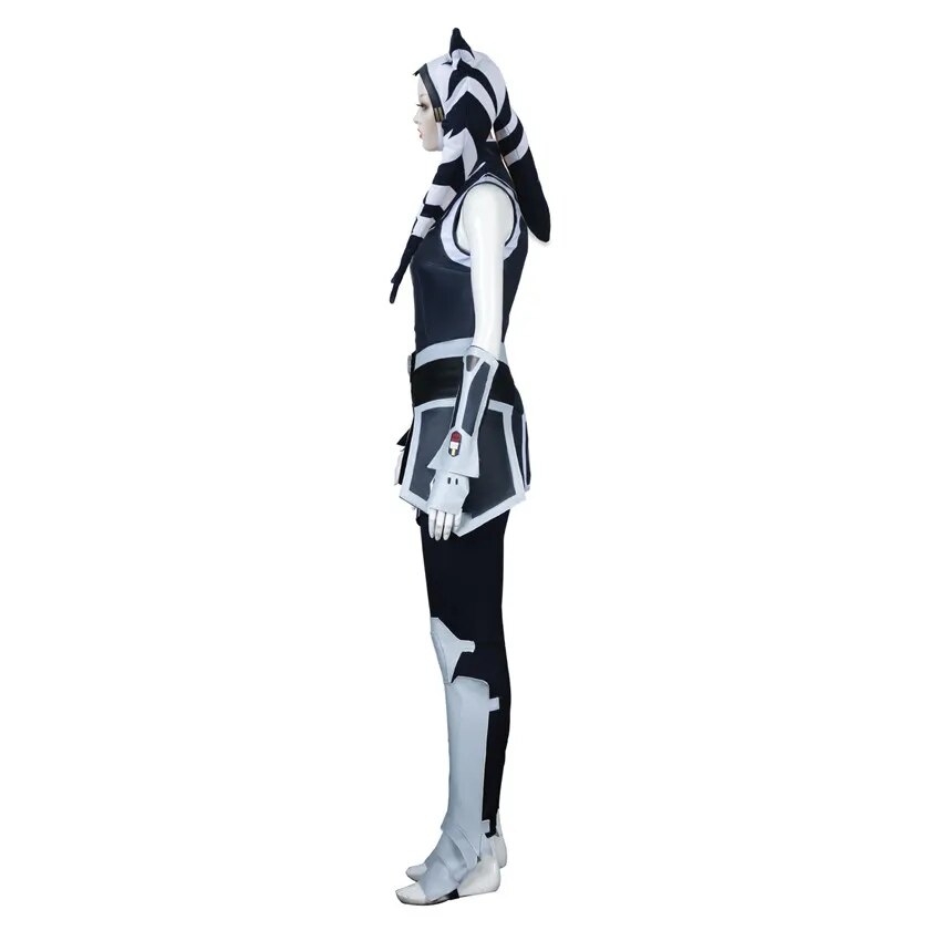 Ahsoka Tano Cosplay Star Costume Women Dress Outfits Halloween Carnival Outfits Party Suit