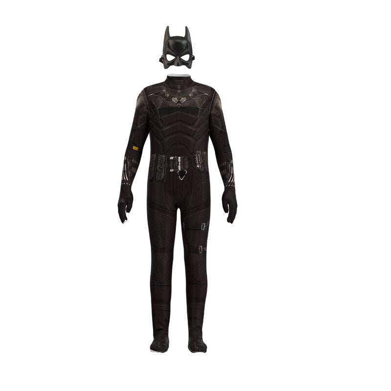 TV&amp;Movie Adults Men Cosplay Costume Jumpsuit The Bat Man Costumes for Halloween Party