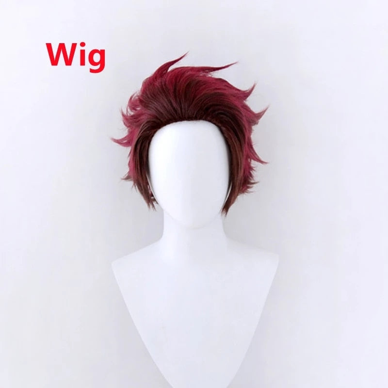 Anime Demon Slayer Cosplay Costume Tanjirou Kamado Kimetsu no Yaiba Men Kimono Uniform Disfraz Halloween Party Demonias Clothes