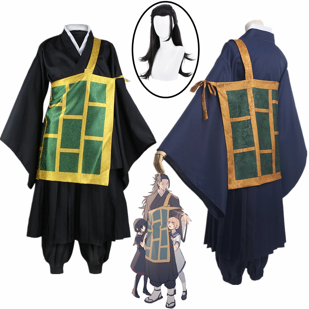 Anime Jujutsu Kaisen Geto Suguru Cosplay Costume  Black Blue kimono School Uniform Anime Clothe Halloween Costumes For Women Man