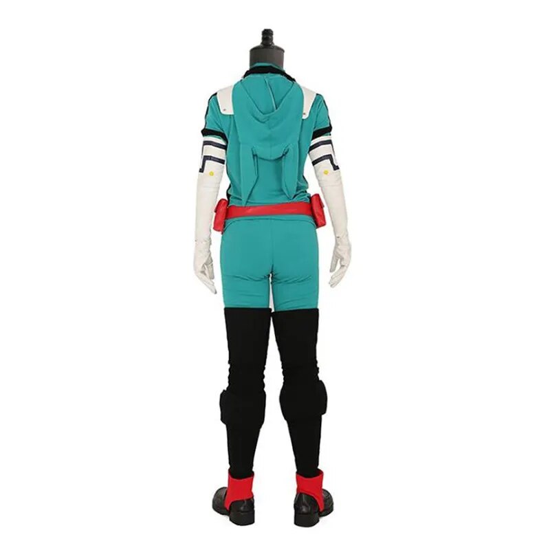 Anime My Hero Academia Cosplay Midoriya Izuku Deku Battle Cosplay Costume Unisex Costume Set Halloween Wig Hair