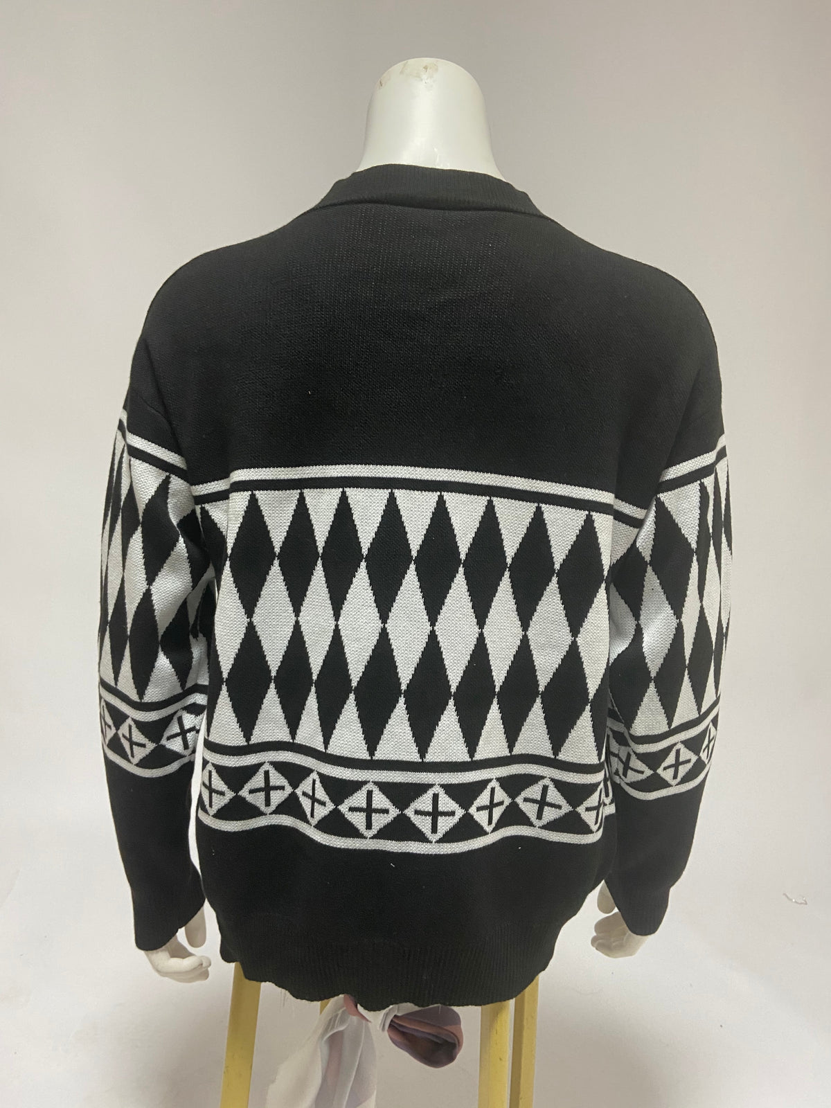 Anime Tokyo Revengers Ken Ryuguji Tokyo Manji Gang Jacket Cosplay Costume Black Sweater Cardigan Jacquard Knitted Sweater Men