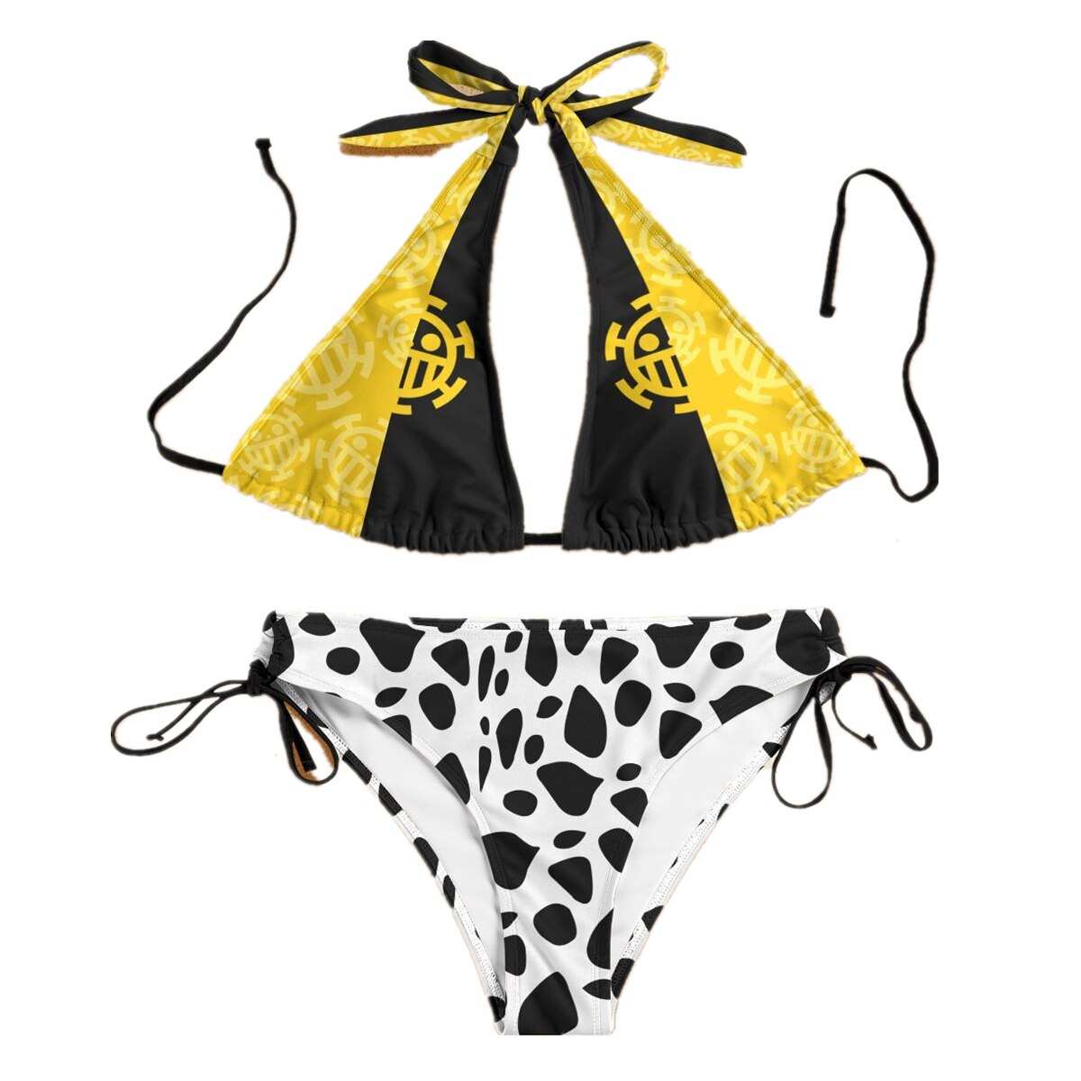 Anime Trafalgar Law Swimsuit Bikini Cosplay Costume Women Sexy Summer Swimwear Outfits Halloween Party Suit