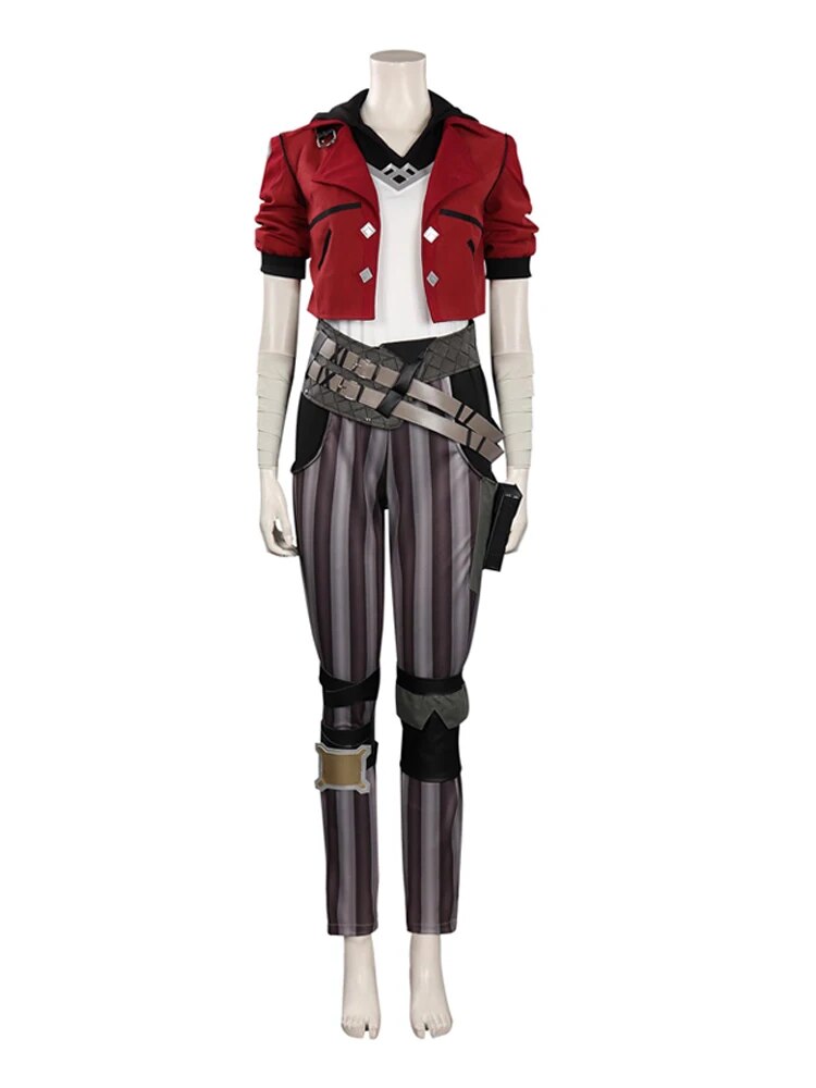 Arcane  Vi Caitlyn The Sheriff Of Piltover Cosplay Costume Wig Outfits Women Role Play Anime Clothes Halloween Carnival Suit